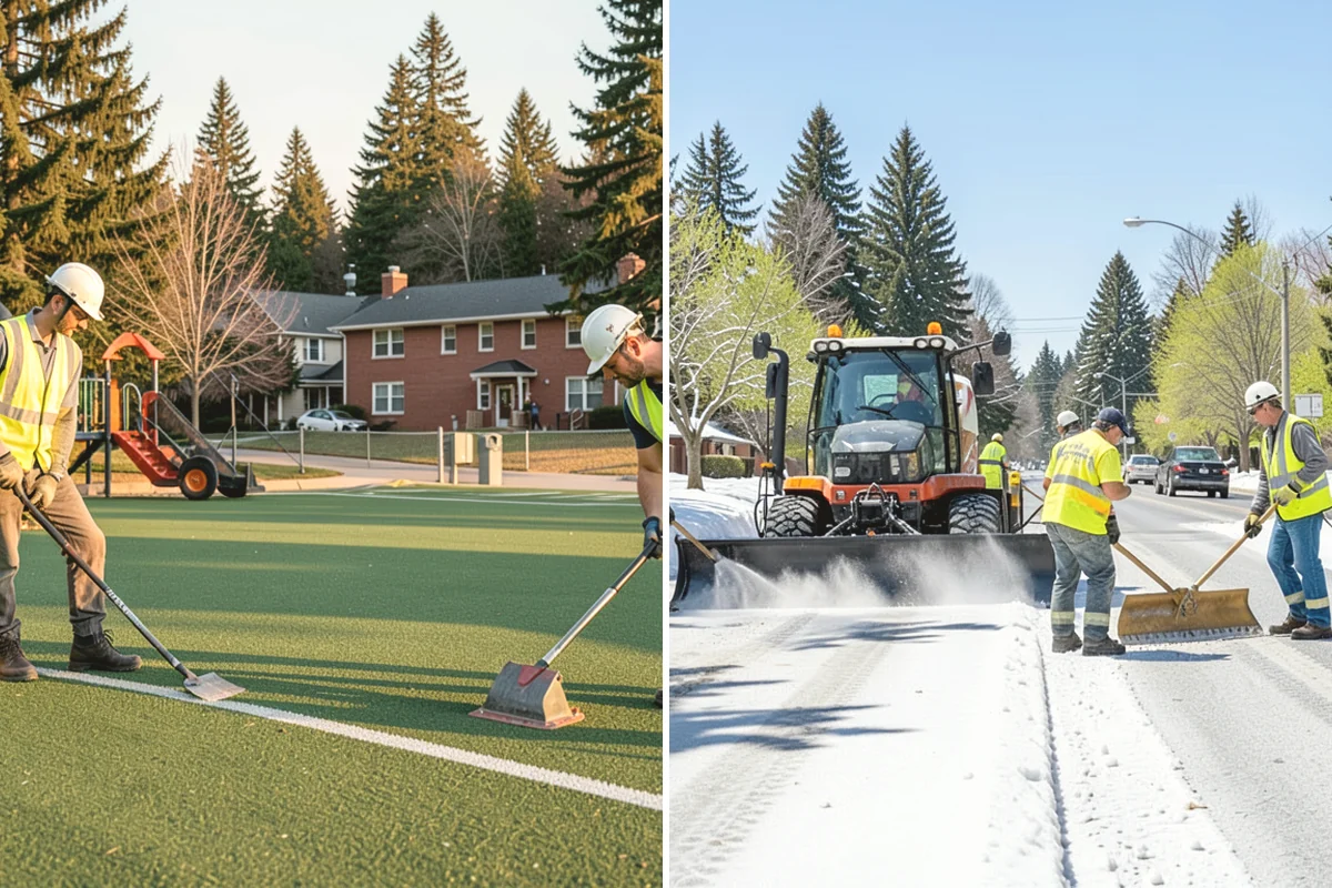 Sealcoating in Mukilteo, Snohomish County, WA - Clean the surface and remove vegetation from cracks