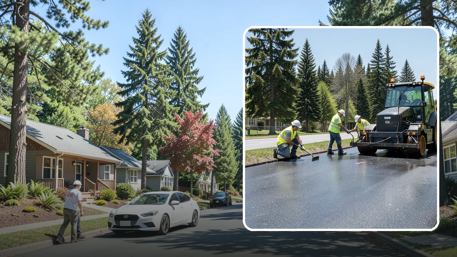 Sealcoating in Orting, Pierce County, WA - Sealcoating that protects asphalt surfaces from oxidation, water intrusion, and UV wear.