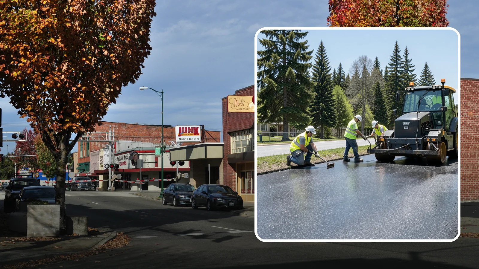 Sealcoating in Puyallup, Pierce County, WA - Sealcoating that protects asphalt surfaces from oxidation, water intrusion, and UV wear.