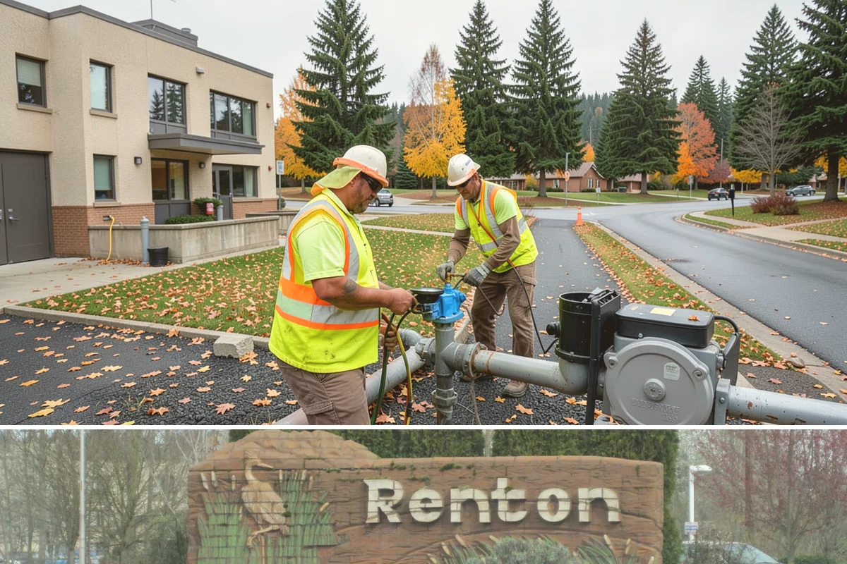 Sealcoating in Renton, King County, WA - Sealcoating requires warm, dry conditions and is scheduled in the peak of summer for proper curing.