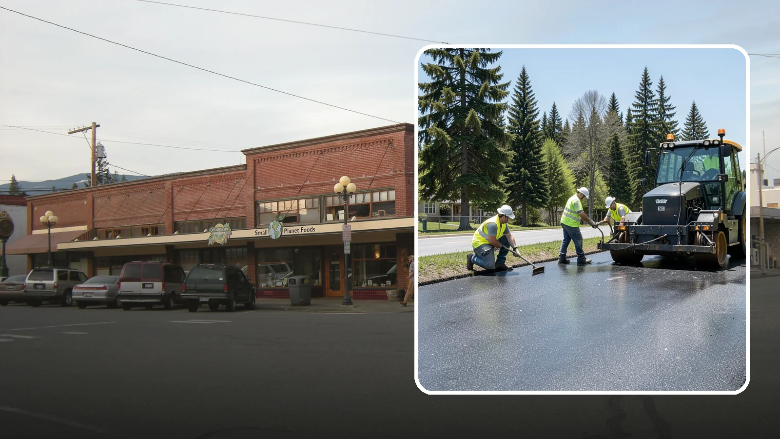 Sealcoating in Sedro-Woolley, Skagit County, WA - Sealcoating that protects asphalt surfaces from oxidation, water intrusion, and UV wear.