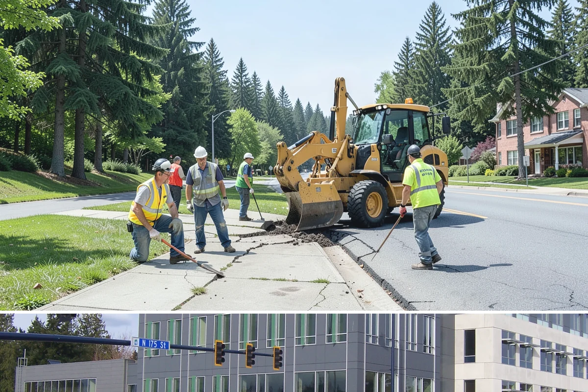 Sealcoating in Shoreline, King County, WA - Sealcoating requires warm, dry conditions and is scheduled in the peak of summer for proper curing.