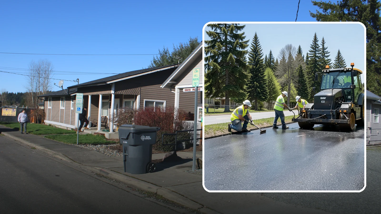 Sealcoating in South Prairie, Pierce County, WA - Sealcoating that protects asphalt surfaces from oxidation, water intrusion, and UV wear.