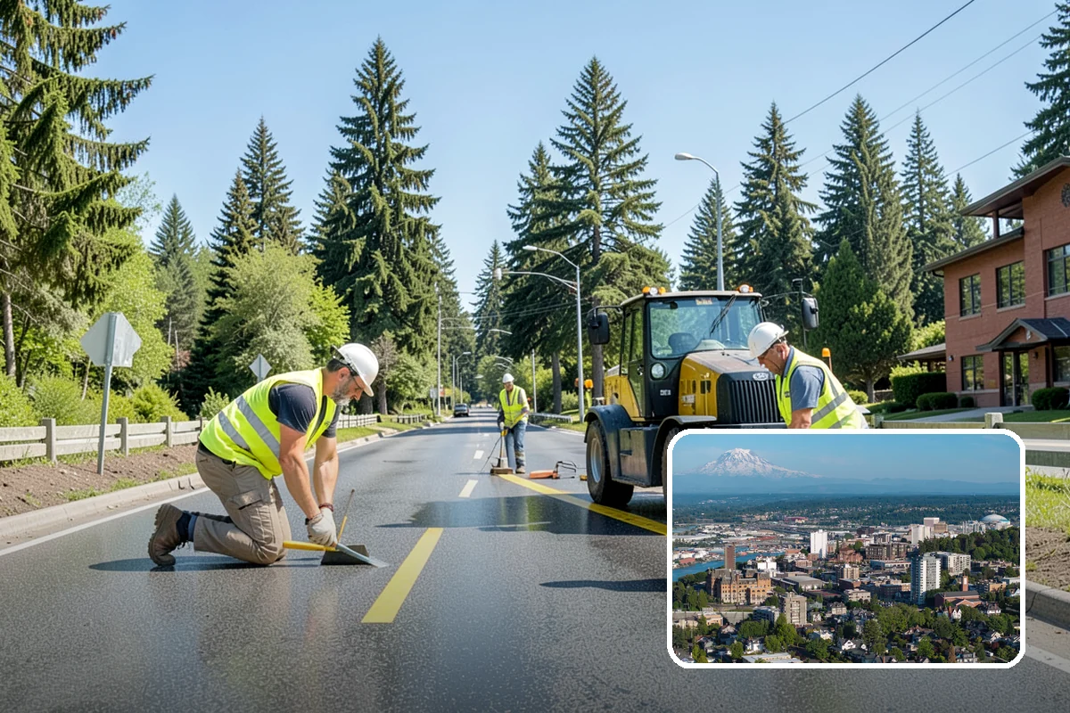 Sealcoating in Tacoma, Pierce County, WA - Slows oxidation and surface cracking