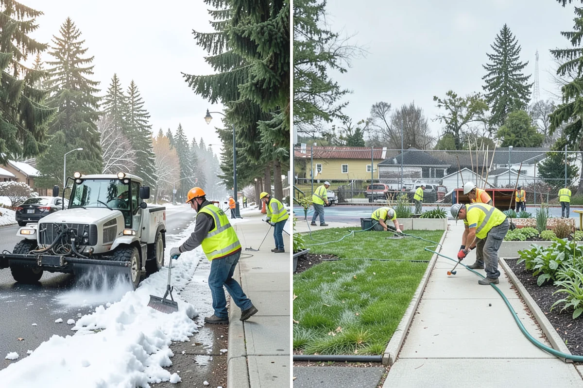 Sealcoating in Wilkeson, Pierce County, WA - Clean the surface and remove vegetation from cracks
