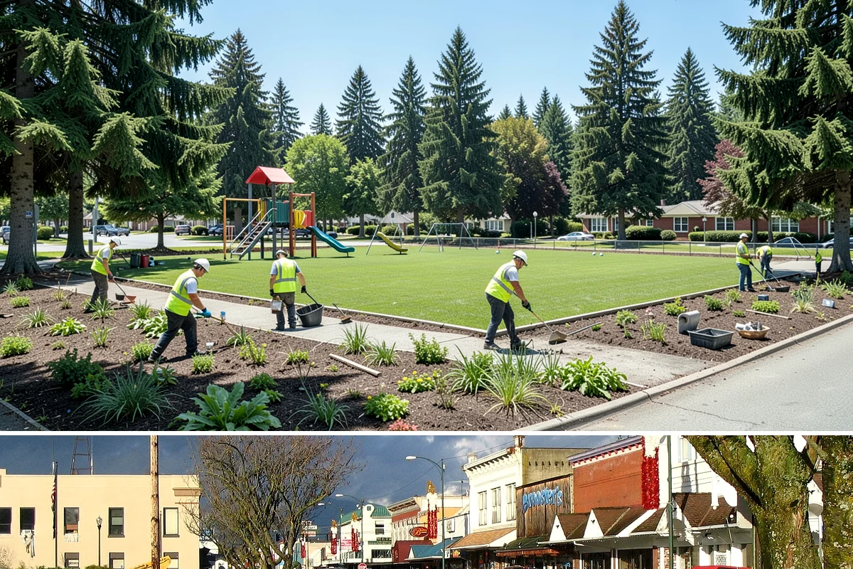 Seasonal Decorations in Arlington, Snohomish County, WA - Seasonal decoration work concentrates in late fall for winter holidays and shifts to spring and summer civic displays through the...