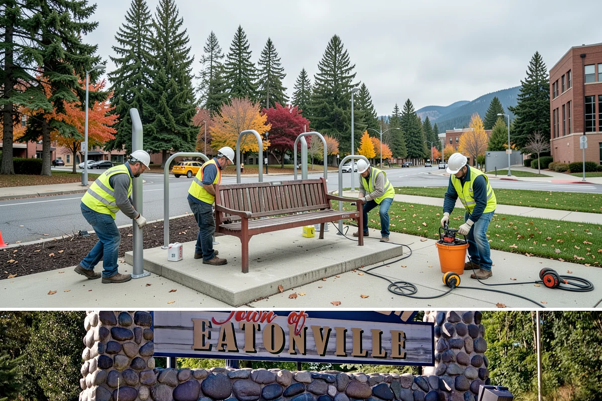 Seasonal Decorations in Eatonville, Pierce County, WA - Seasonal decoration work concentrates in late fall for winter holidays and shifts to spring and summer civic displays through the...