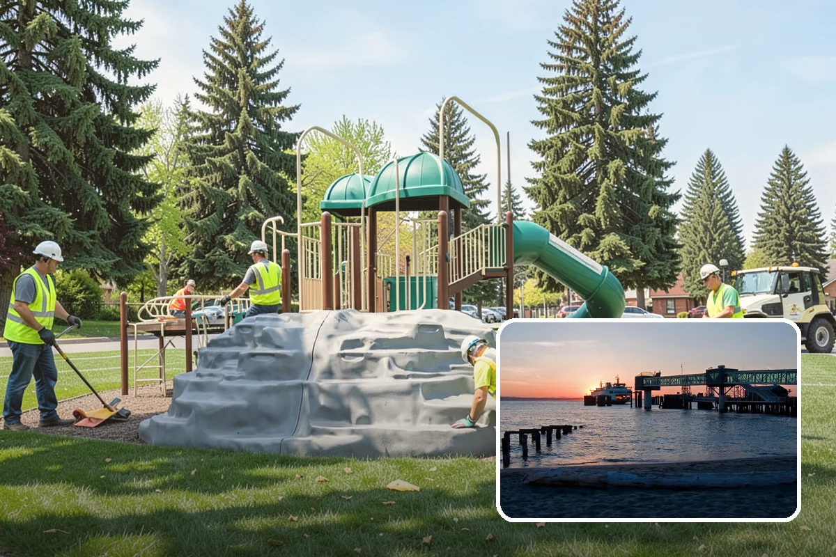 Seasonal Decorations in Edmonds, Snohomish County, WA - Creates festive civic spaces that mark community traditions