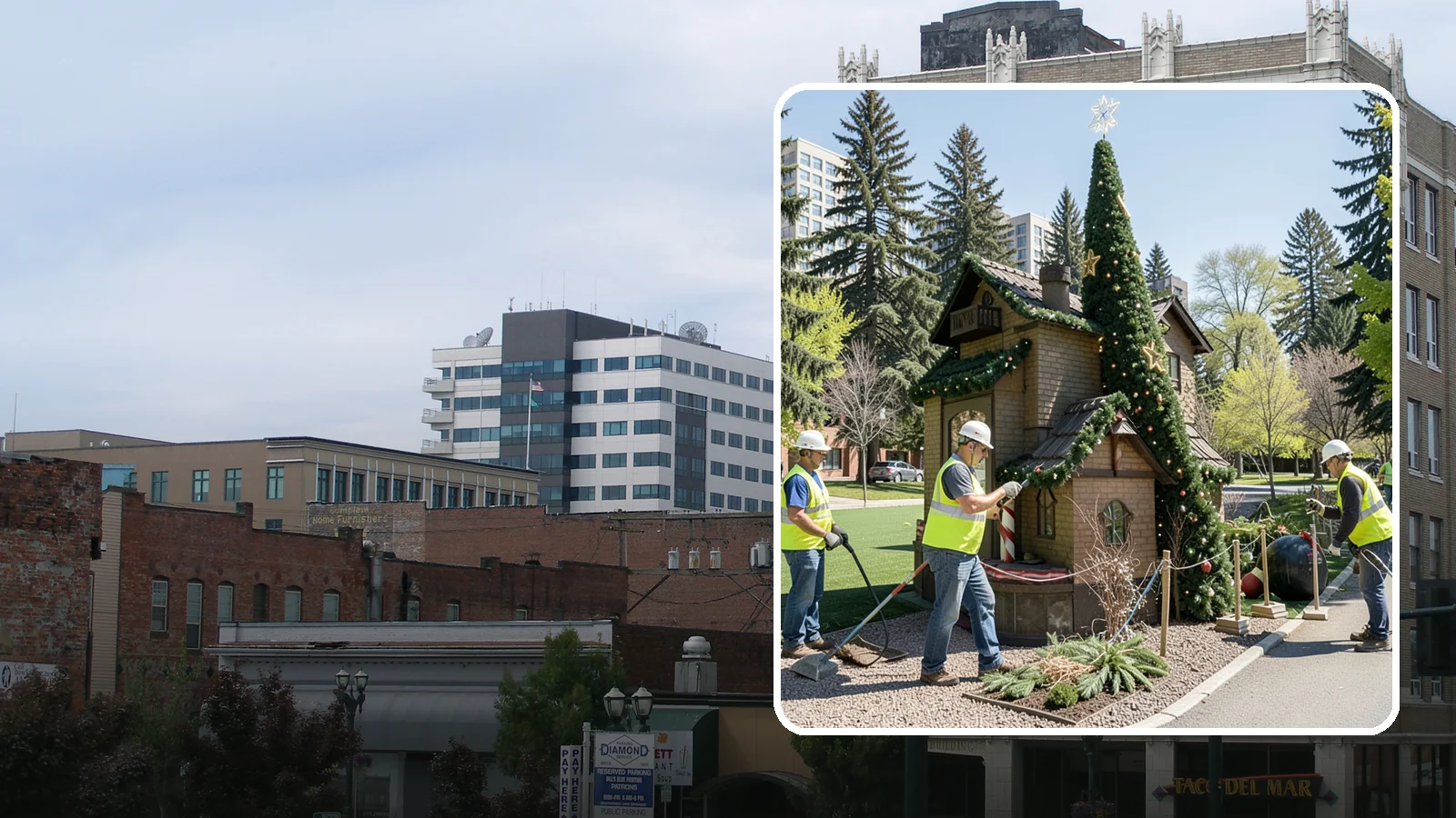 Seasonal Decorations in Everett, Snohomish County, WA - Installation and removal of seasonal decorations that bring civic spaces to life throughout the year.
