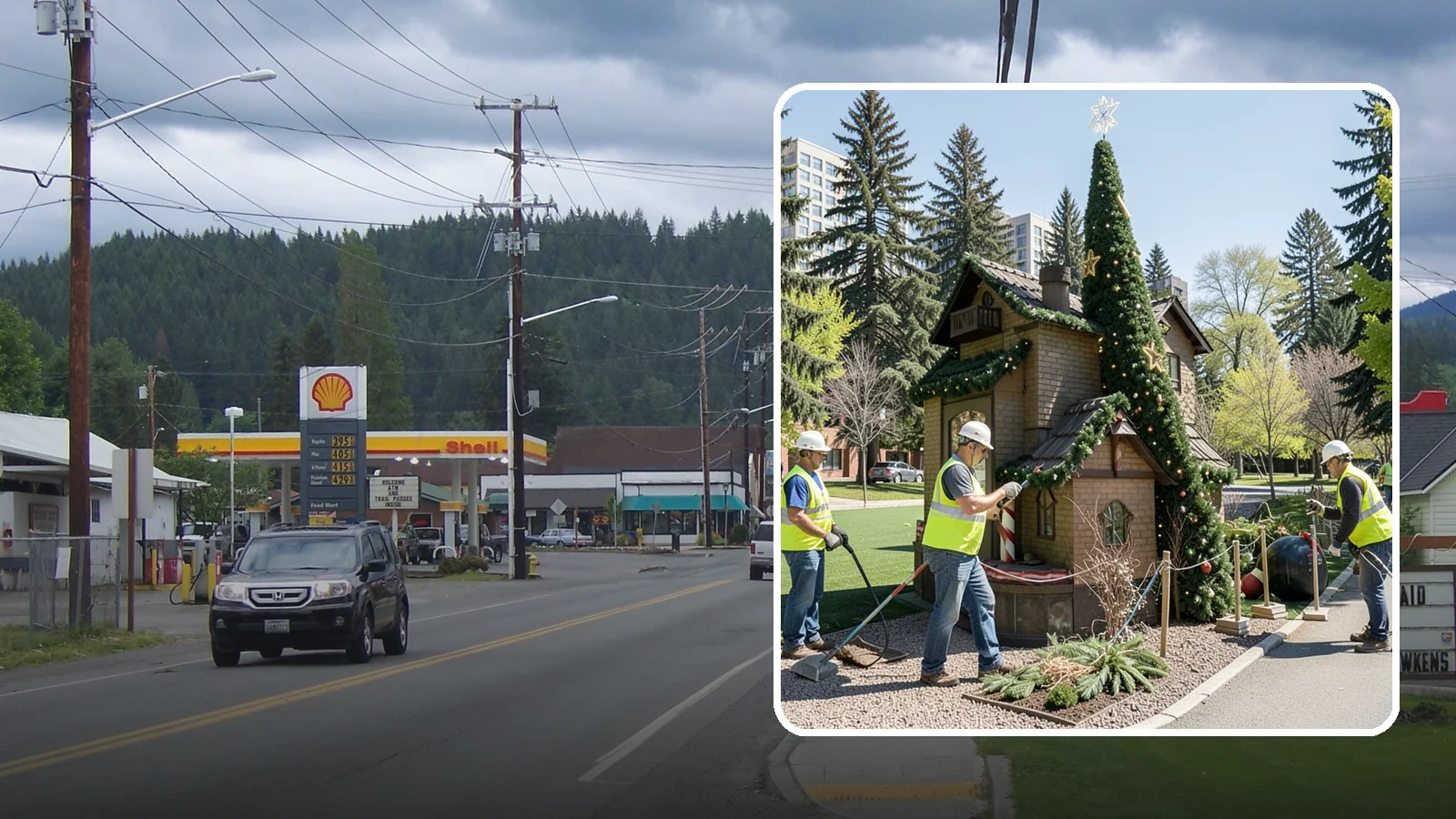 Seasonal Decorations in Granite Falls, Snohomish County, WA - Installation and removal of seasonal decorations that bring civic spaces to life throughout the year.