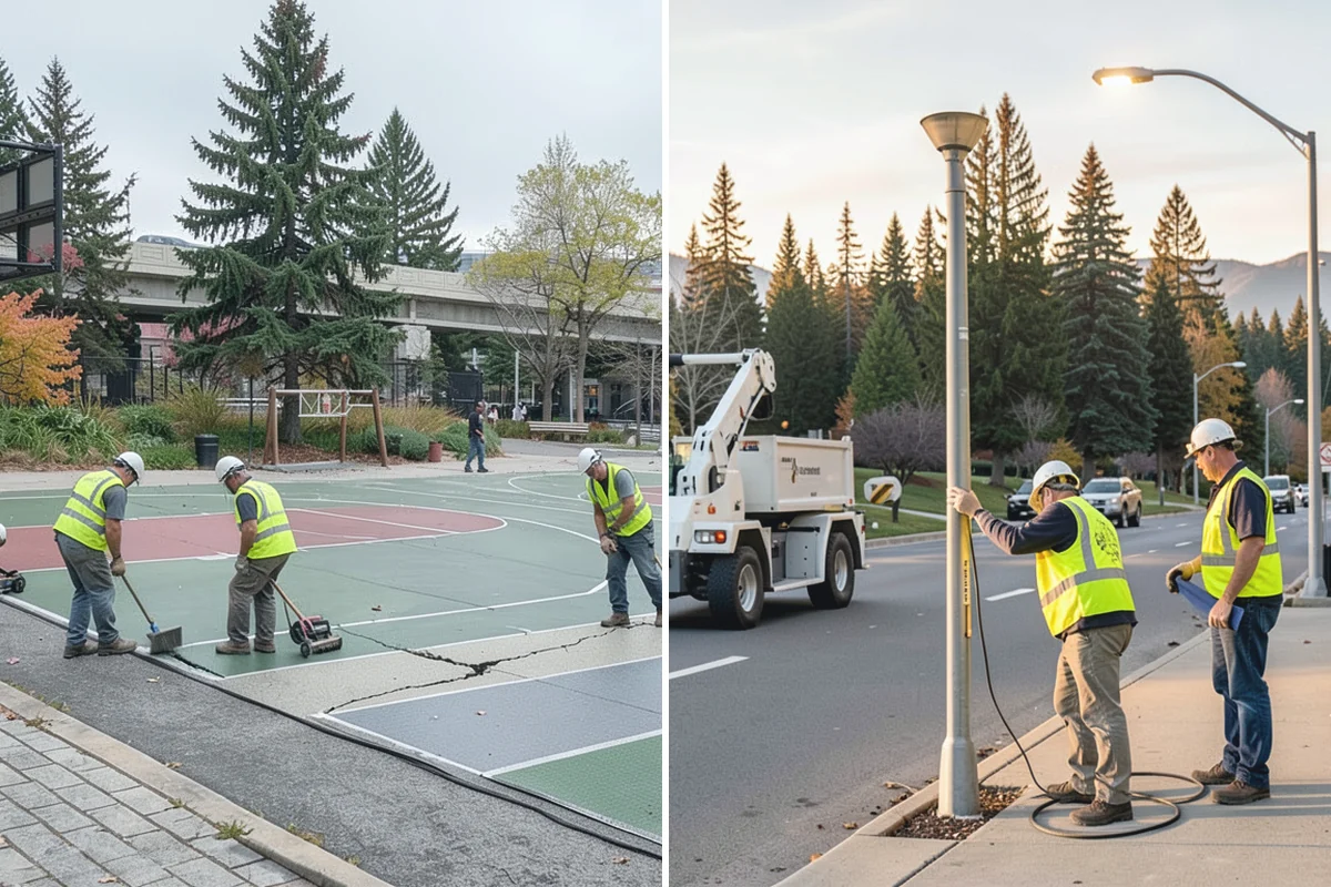 Seasonal Decorations in Hamilton, Skagit County, WA - Plan display locations, materials, and installation schedule