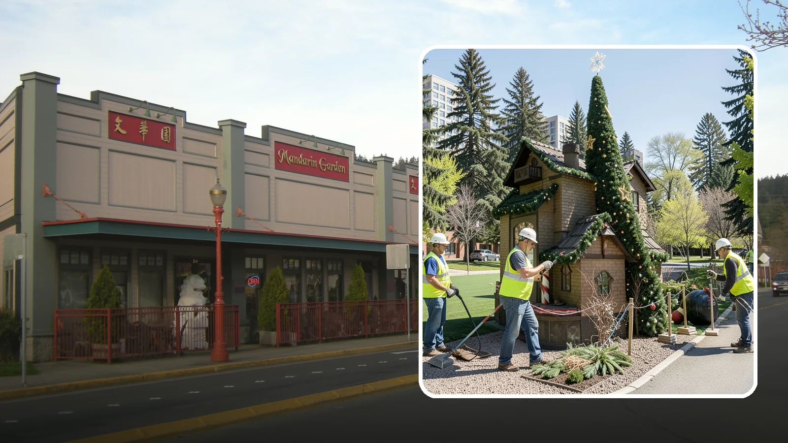 Seasonal Decorations in Issaquah, King County, WA - Installation and removal of seasonal decorations that bring civic spaces to life throughout the year.