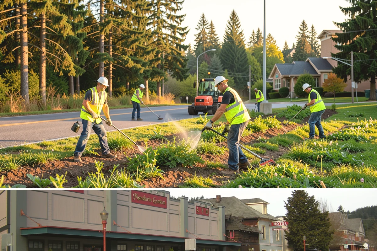 Seasonal Decorations in Issaquah, King County, WA - Seasonal decoration work concentrates in late fall for winter holidays and shifts to spring and summer civic displays through the...