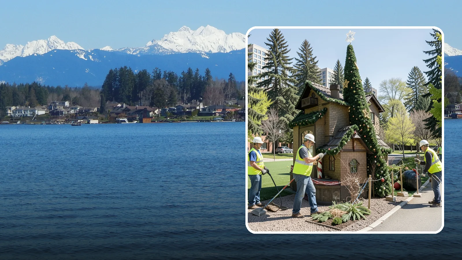 Seasonal Decorations in Lake Stevens, Snohomish County, WA - Installation and removal of seasonal decorations that bring civic spaces to life throughout the year.