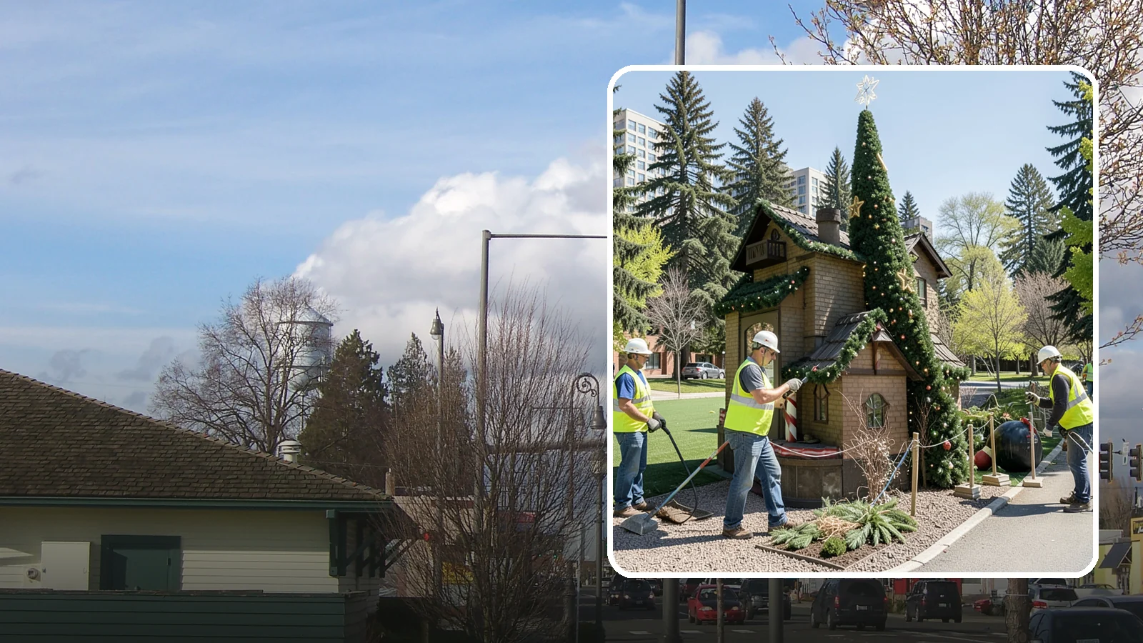 Seasonal Decorations in Marysville, Snohomish County, WA - Installation and removal of seasonal decorations that bring civic spaces to life throughout the year.