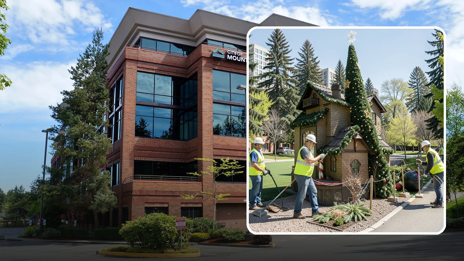 Seasonal Decorations in Mountlake Terrace, Snohomish County, WA - Installation and removal of seasonal decorations that bring civic spaces to life throughout the year.