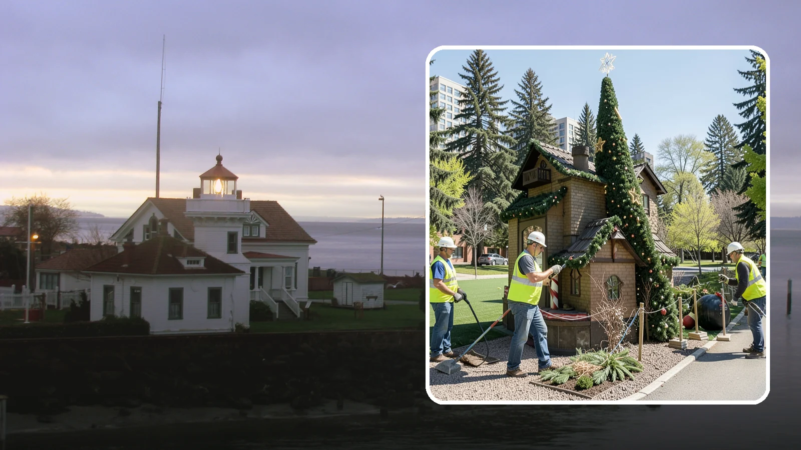 Seasonal Decorations in Mukilteo, Snohomish County, WA - Installation and removal of seasonal decorations that bring civic spaces to life throughout the year.