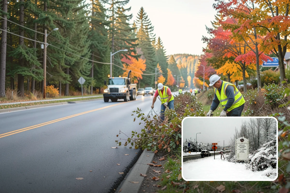 Seasonal Decorations in Newcastle, King County, WA - Creates festive civic spaces that mark community traditions