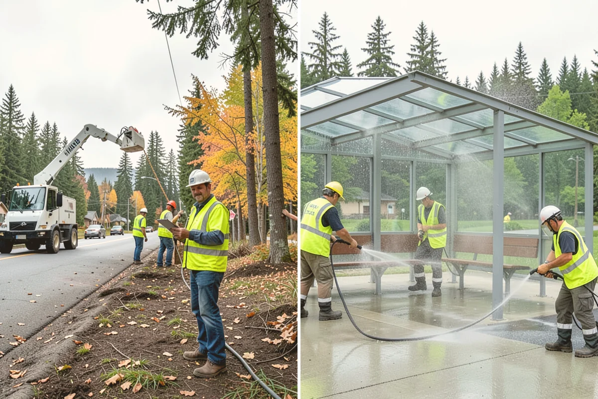Seasonal Decorations in Newcastle, King County, WA - Plan display locations, materials, and installation schedule
