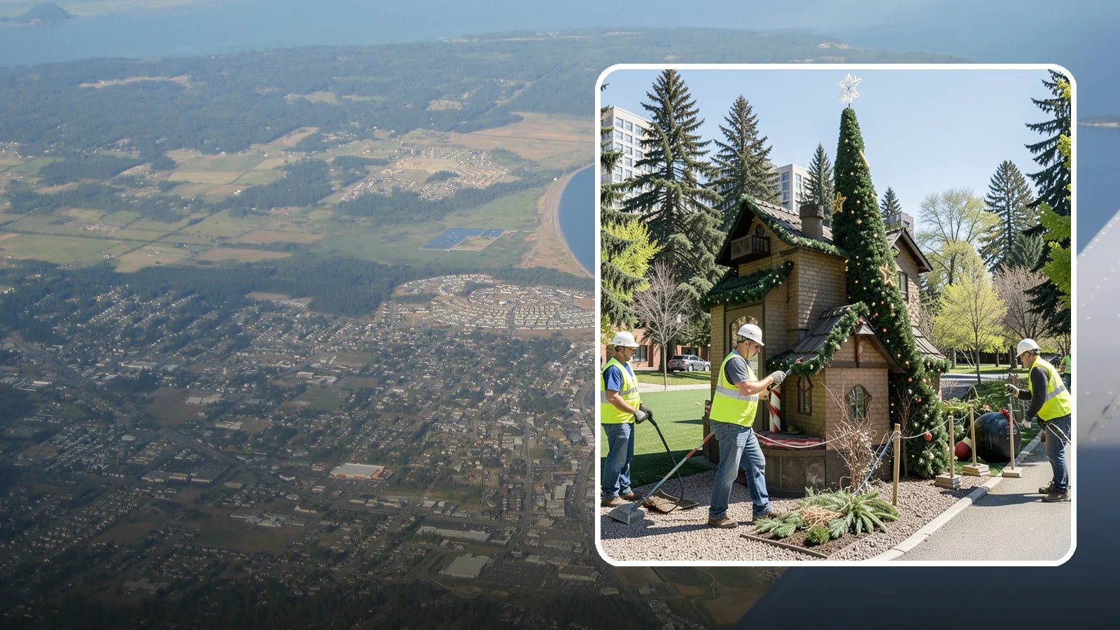 Seasonal Decorations in Oak Harbor, Island County, WA - Installation and removal of seasonal decorations that bring civic spaces to life throughout the year.