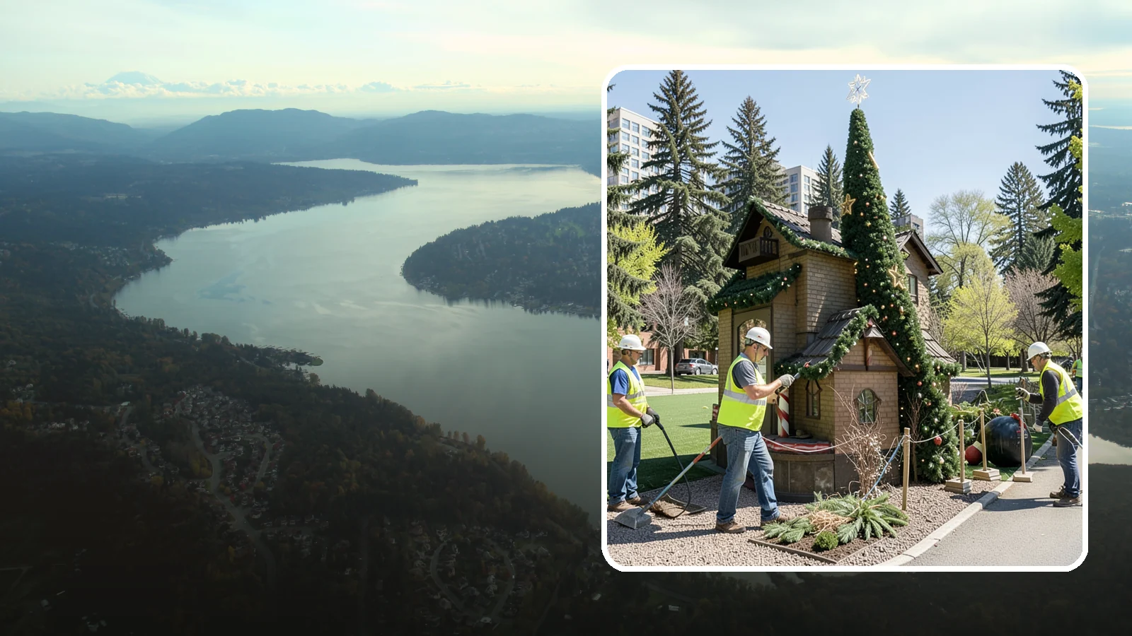 Seasonal Decorations in Sammamish, King County, WA - Installation and removal of seasonal decorations that bring civic spaces to life throughout the year.