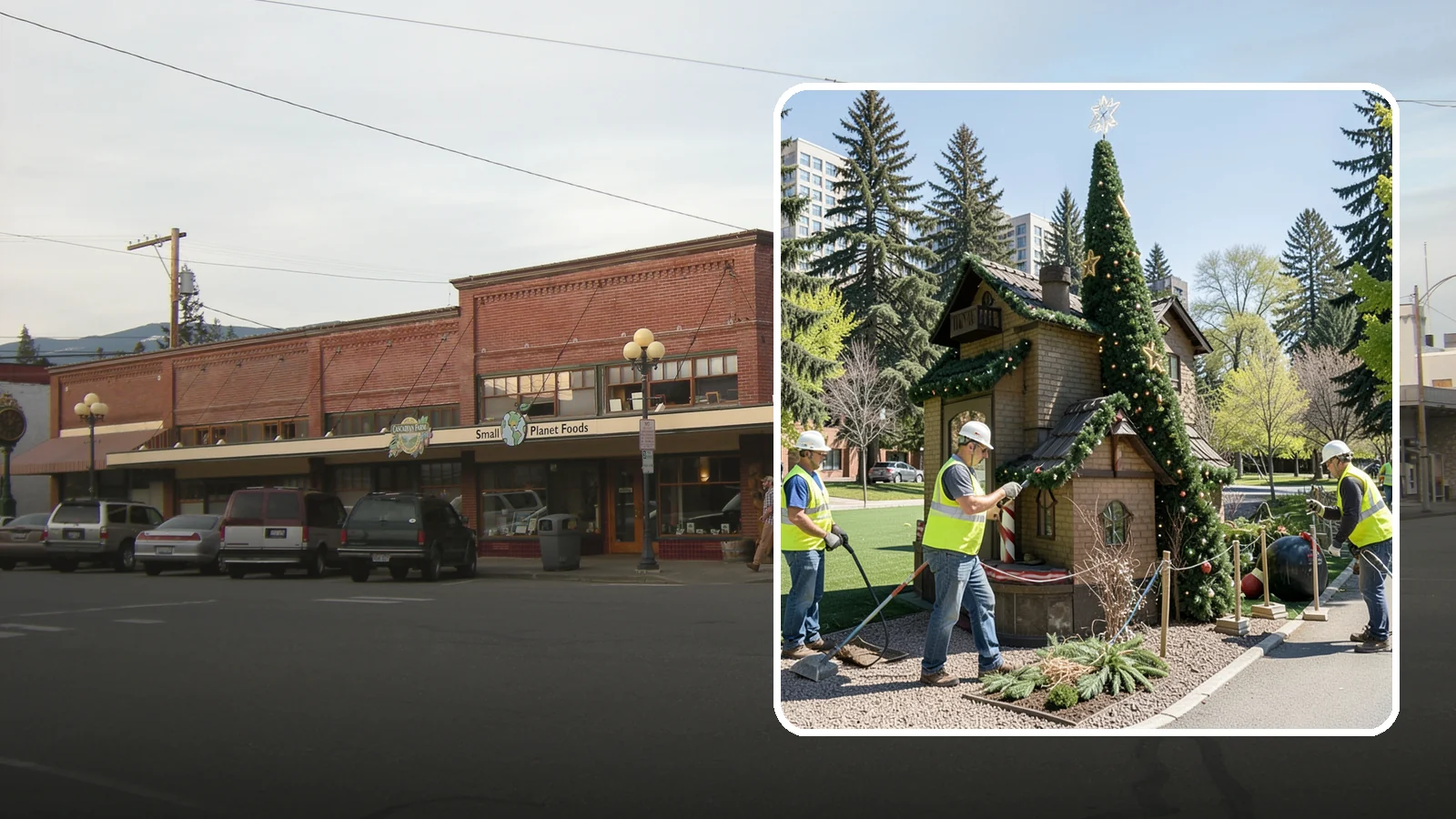 Seasonal Decorations in Sedro-Woolley, Skagit County, WA - Installation and removal of seasonal decorations that bring civic spaces to life throughout the year.