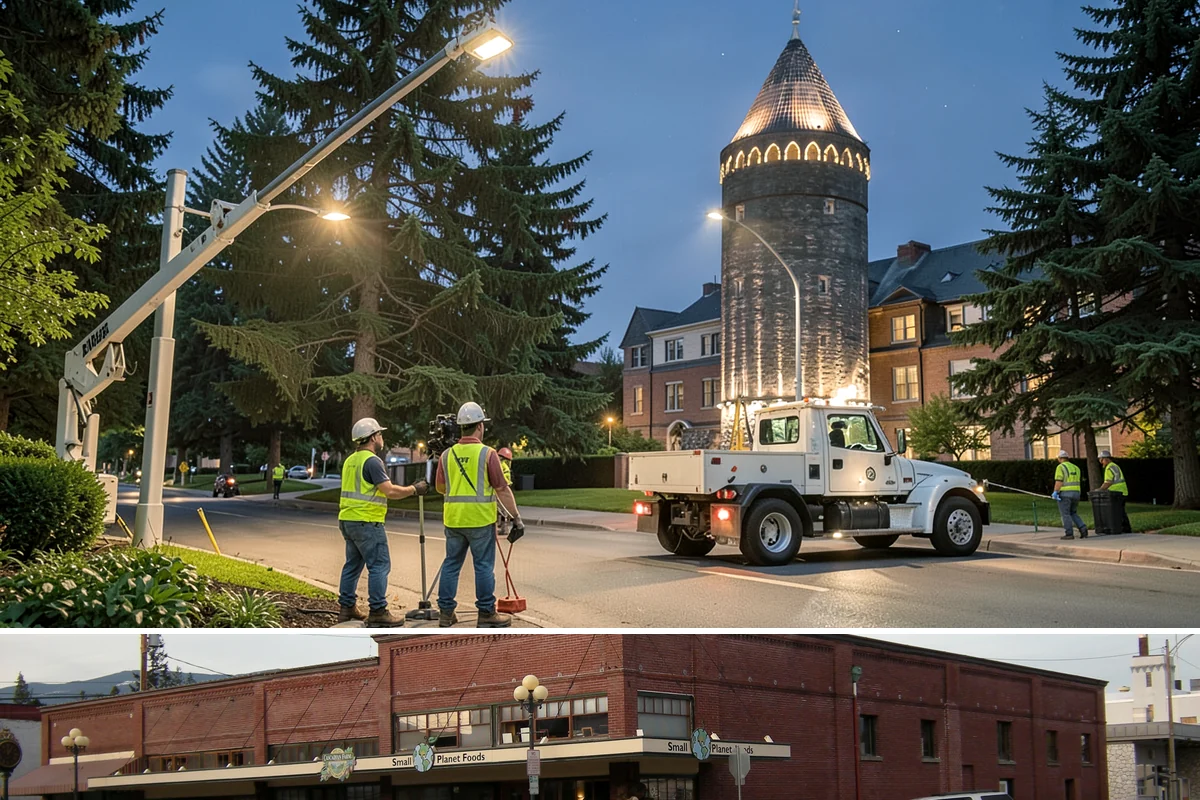 Seasonal Decorations in Sedro-Woolley, Skagit County, WA - Seasonal decoration work concentrates in late fall for winter holidays and shifts to spring and summer civic displays through the...