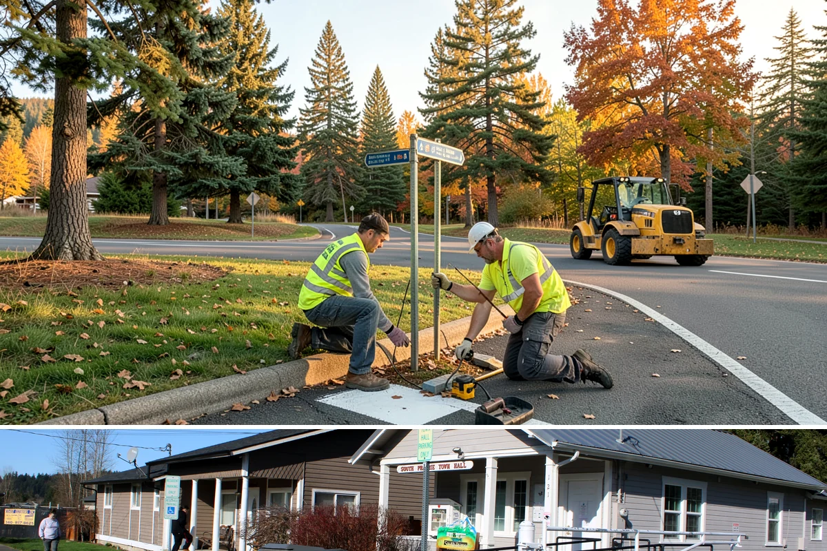 Seasonal Decorations in South Prairie, Pierce County, WA - Seasonal decoration work concentrates in late fall for winter holidays and shifts to spring and summer civic displays through the...