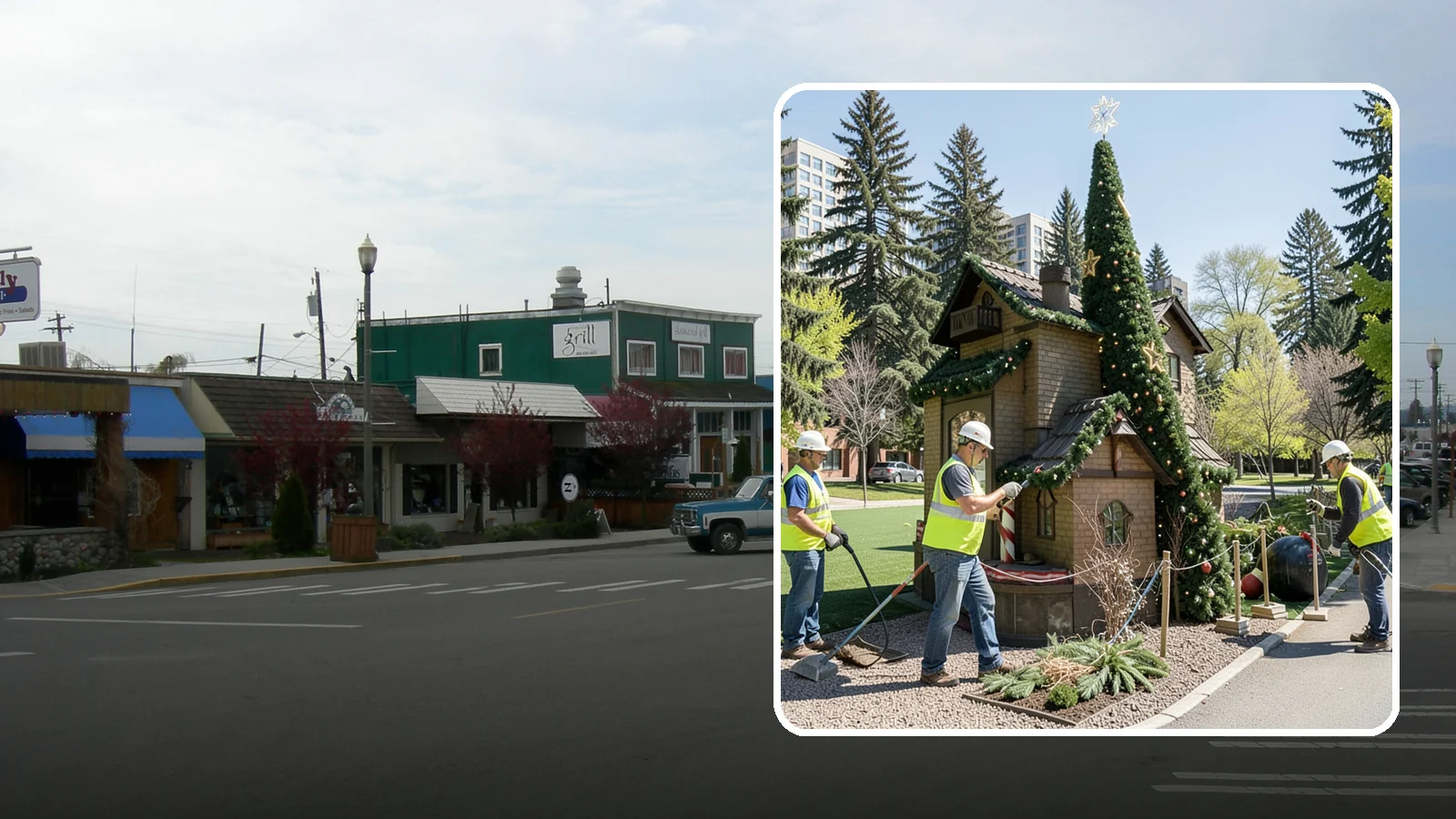 Seasonal Decorations in Stanwood, Snohomish County, WA - Installation and removal of seasonal decorations that bring civic spaces to life throughout the year.