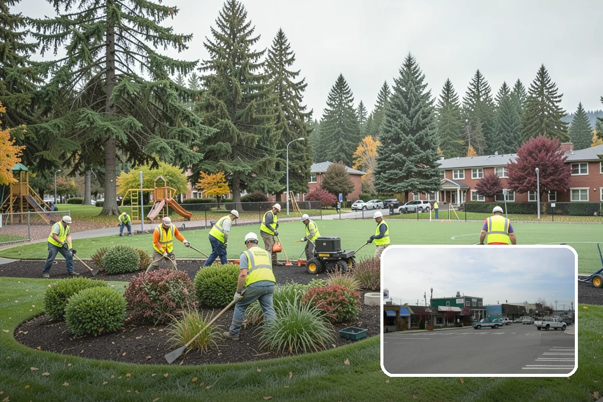 Seasonal Decorations in Stanwood, Snohomish County, WA - Creates festive civic spaces that mark community traditions