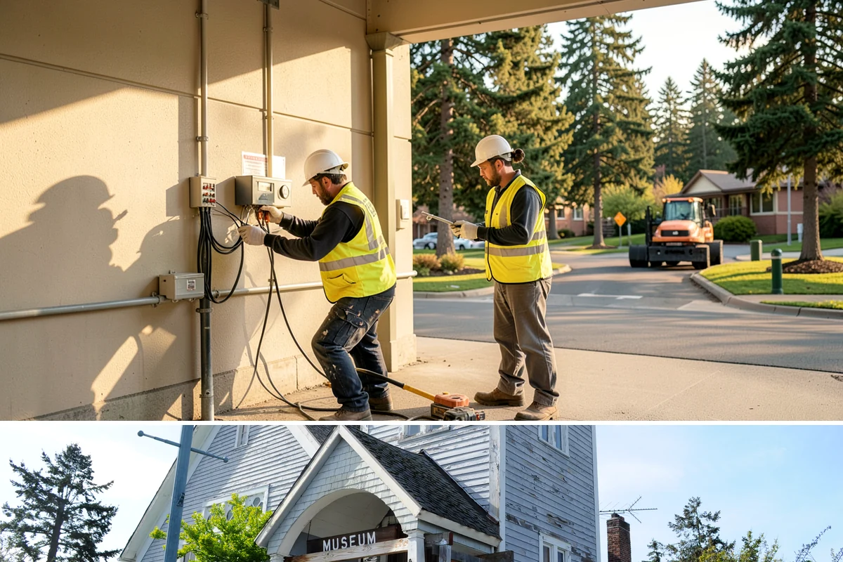 Seasonal Decorations in Steilacoom, Pierce County, WA - Seasonal decoration work concentrates in late fall for winter holidays and shifts to spring and summer civic displays through the...