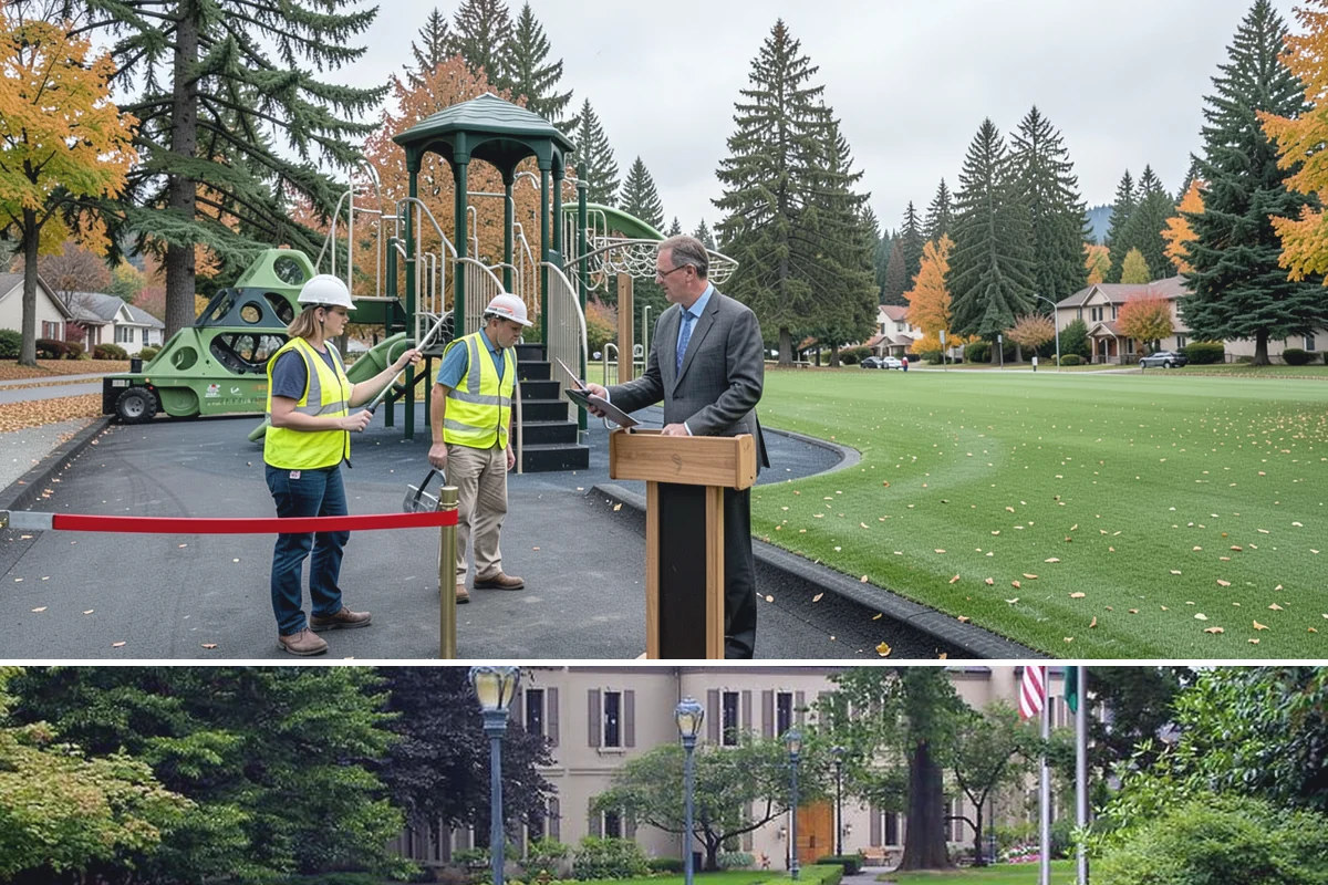 Seasonal Decorations in Woodinville, King County, WA - Seasonal decoration work concentrates in late fall for winter holidays and shifts to spring and summer civic displays through the...