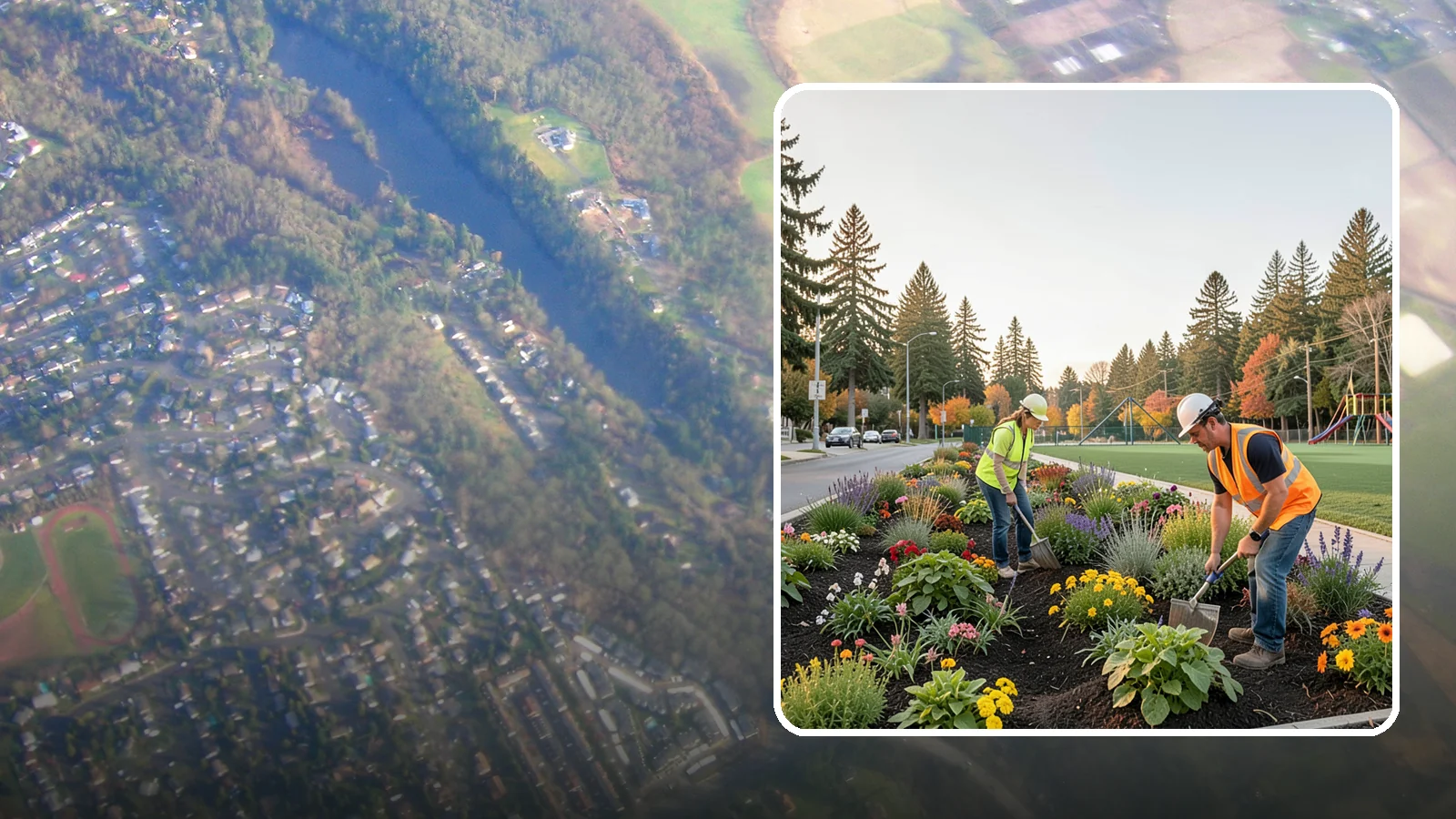 Seasonal Flower Planting in Algona, King County, WA - Rotating seasonal color displays that keep civic beds and containers vibrant through every season.