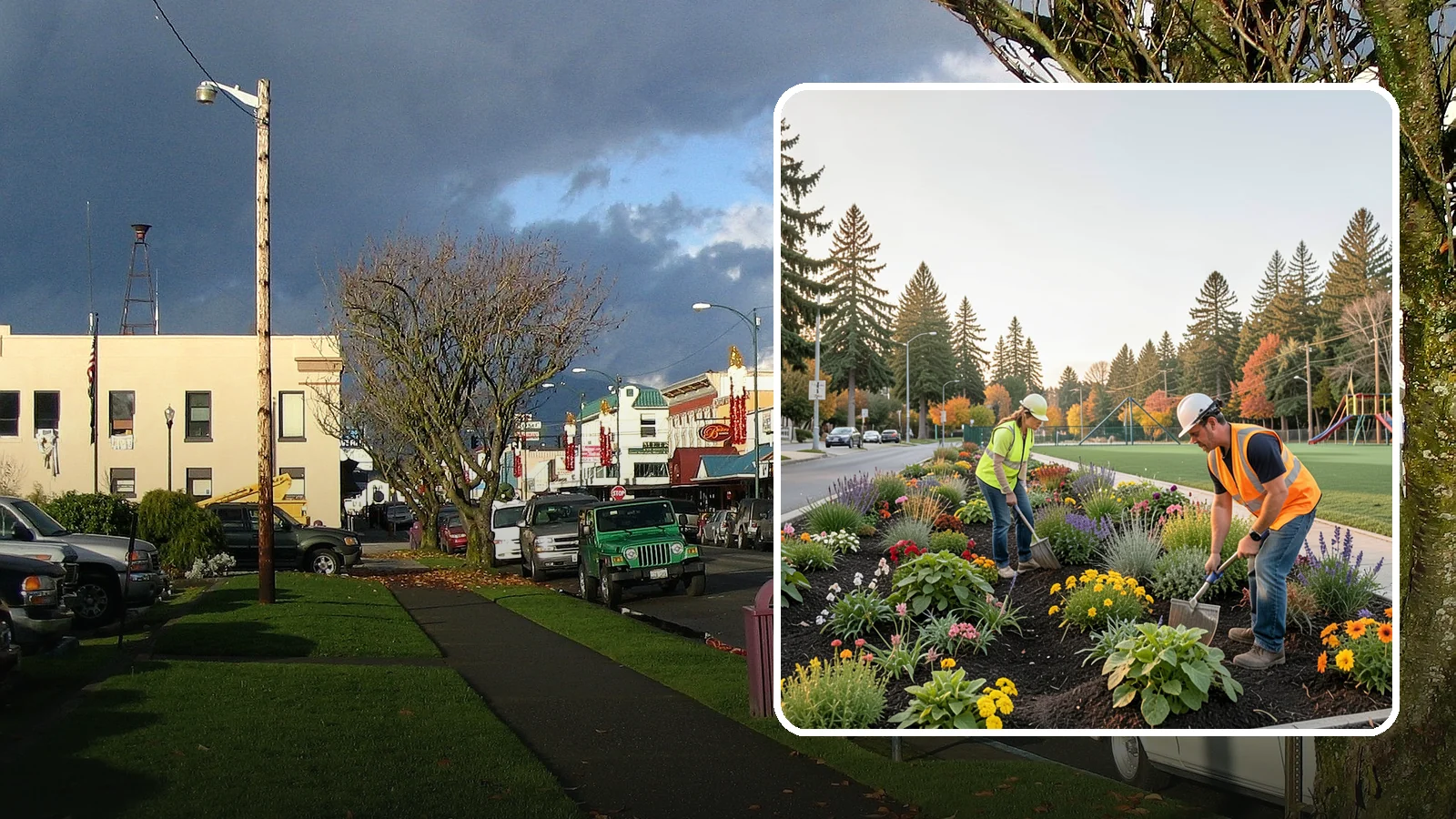 Seasonal Flower Planting in Arlington, Snohomish County, WA - Rotating seasonal color displays that keep civic beds and containers vibrant through every season.