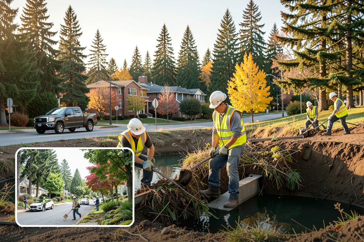 Seasonal Flower Planting in Beaux Arts Village, King County, WA - Continuous seasonal color at high-visibility locations