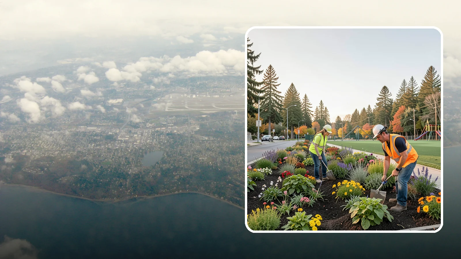Seasonal Flower Planting in Burien, King County, WA - Rotating seasonal color displays that keep civic beds and containers vibrant through every season.