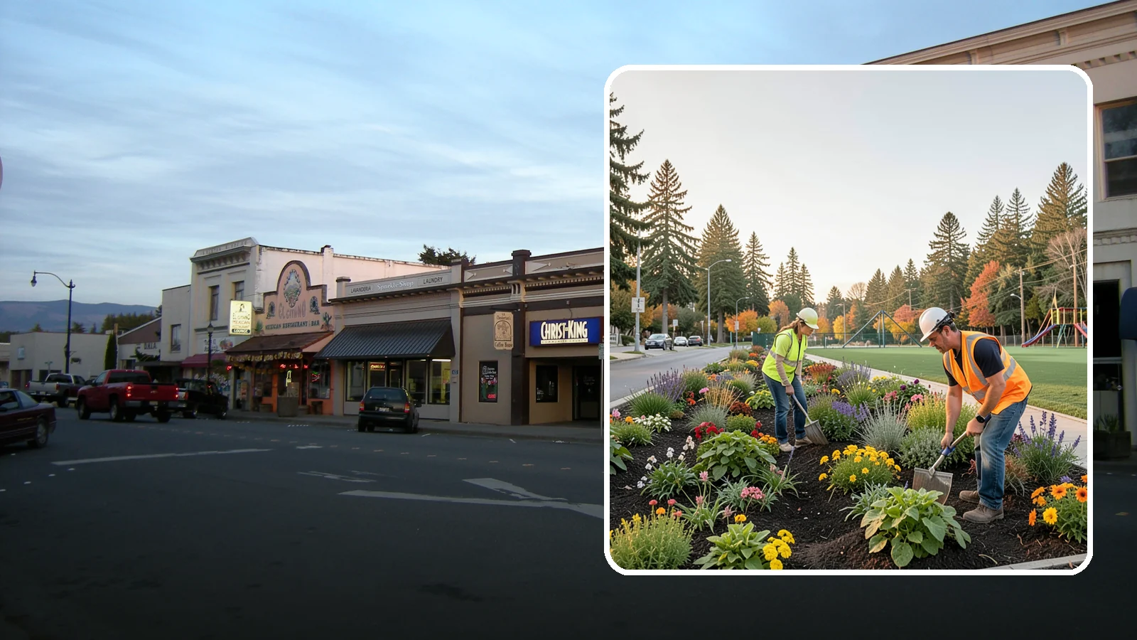 Seasonal Flower Planting in Burlington, Skagit County, WA - Rotating seasonal color displays that keep civic beds and containers vibrant through every season.