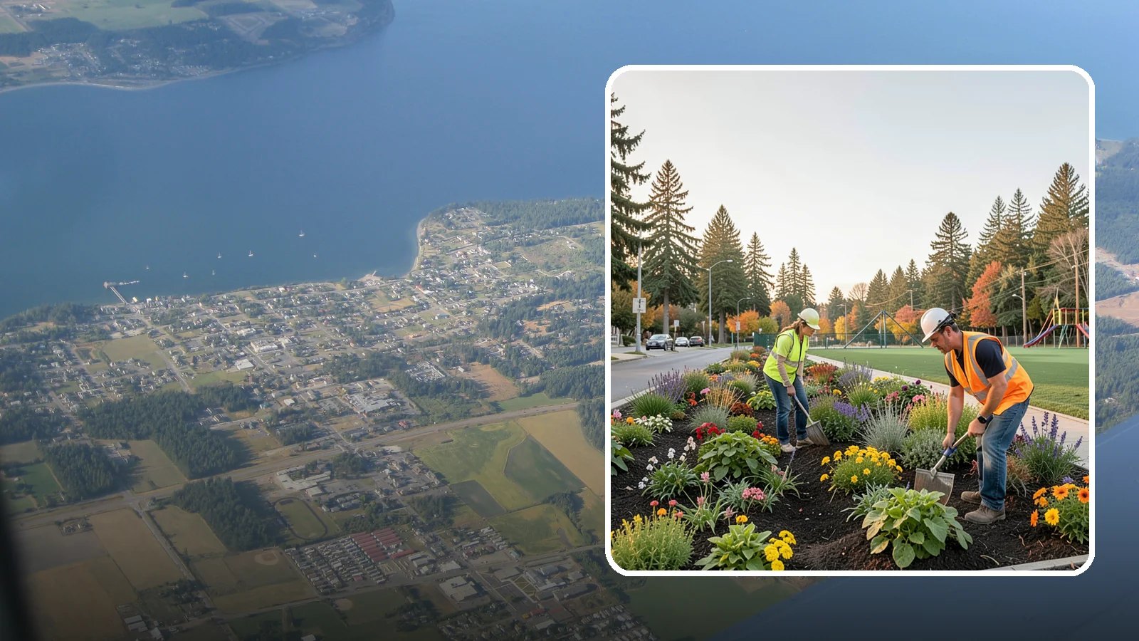 Seasonal Flower Planting in Coupeville, Island County, WA - Rotating seasonal color displays that keep civic beds and containers vibrant through every season.