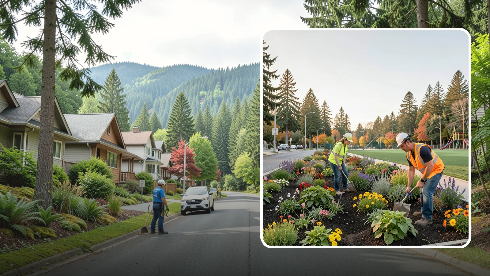 Seasonal Flower Planting in Darrington, Snohomish County, WA - Rotating seasonal color displays that keep civic beds and containers vibrant through every season.