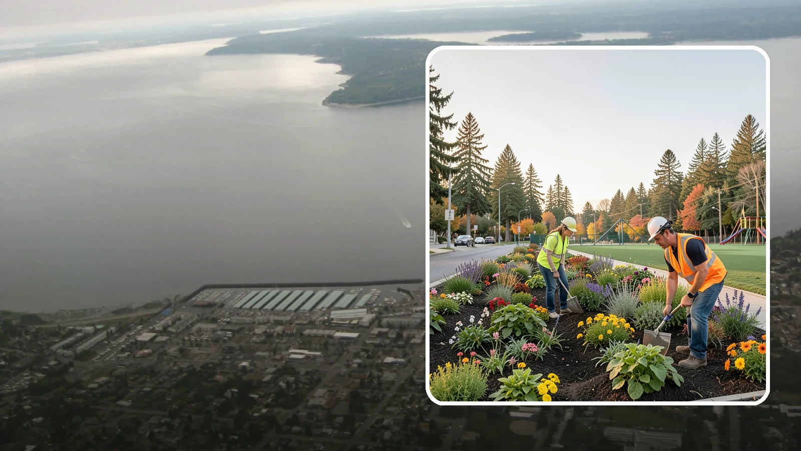 Seasonal Flower Planting in Des Moines, King County, WA - Rotating seasonal color displays that keep civic beds and containers vibrant through every season.