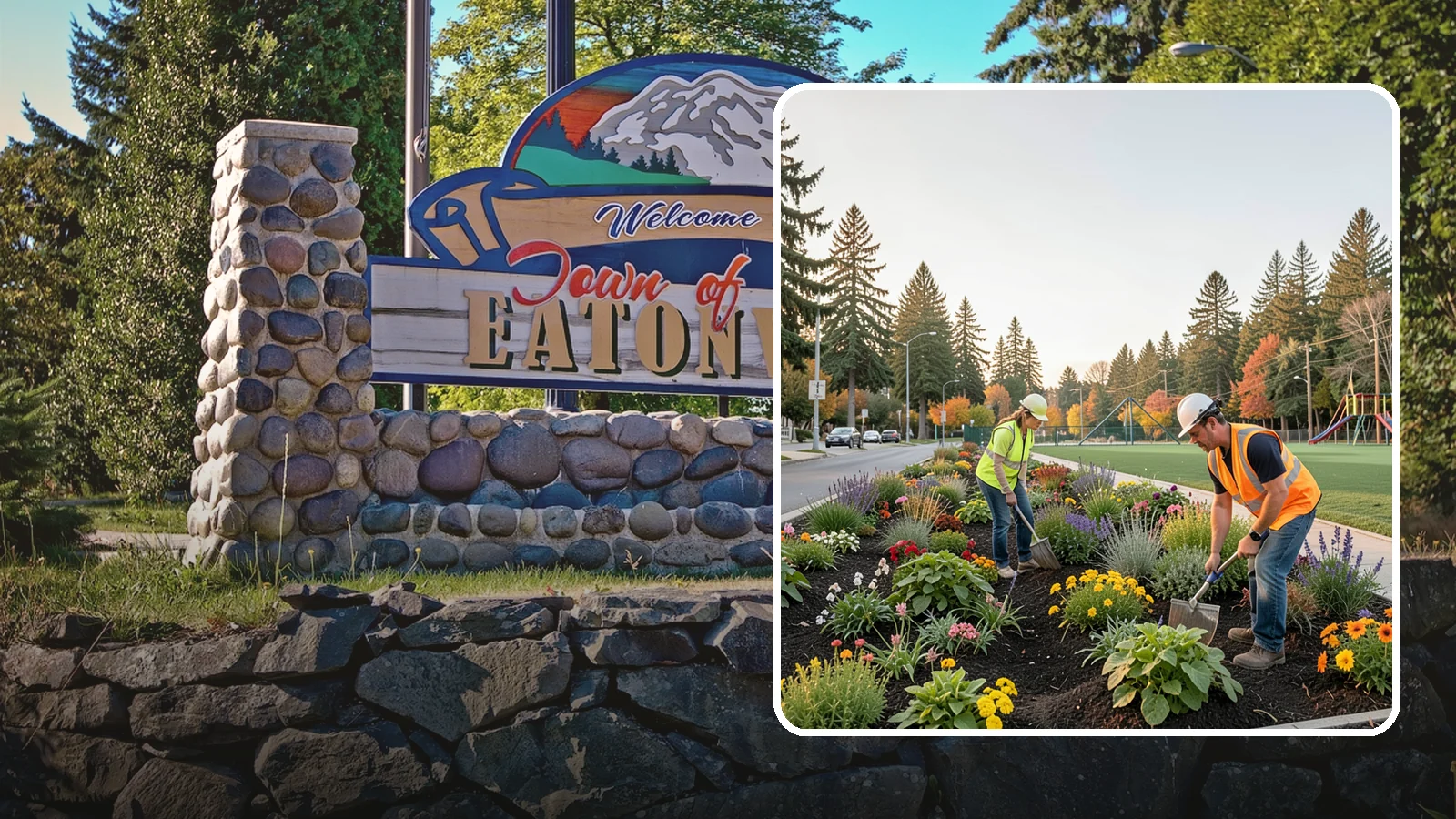 Seasonal Flower Planting in Eatonville, Pierce County, WA - Rotating seasonal color displays that keep civic beds and containers vibrant through every season.