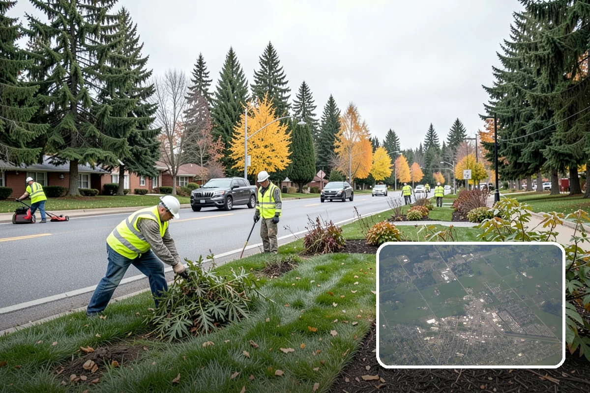 Seasonal Flower Planting in Enumclaw, King County, WA - Continuous seasonal color at high-visibility locations