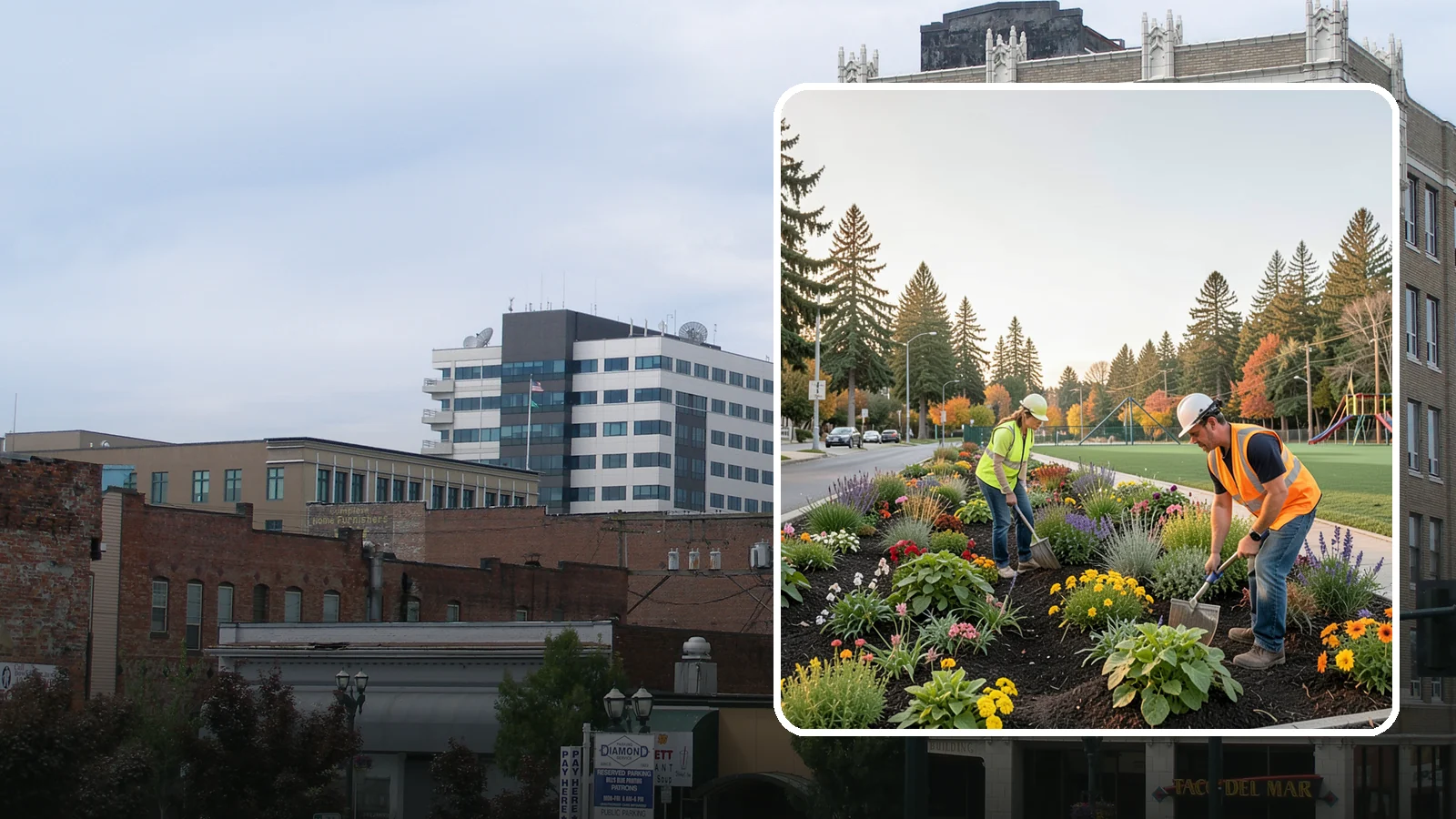 Seasonal Flower Planting in Everett, Snohomish County, WA - Rotating seasonal color displays that keep civic beds and containers vibrant through every season.