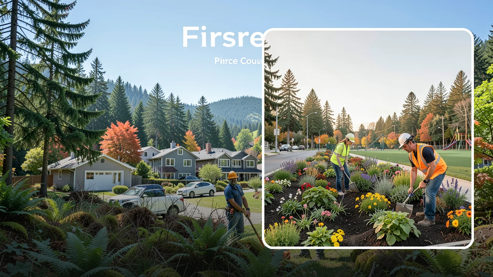 Seasonal Flower Planting in Fircrest, Pierce County, WA - Rotating seasonal color displays that keep civic beds and containers vibrant through every season.