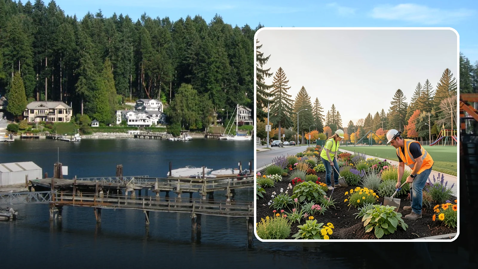 Seasonal Flower Planting in Gig Harbor, Pierce County, WA - Rotating seasonal color displays that keep civic beds and containers vibrant through every season.