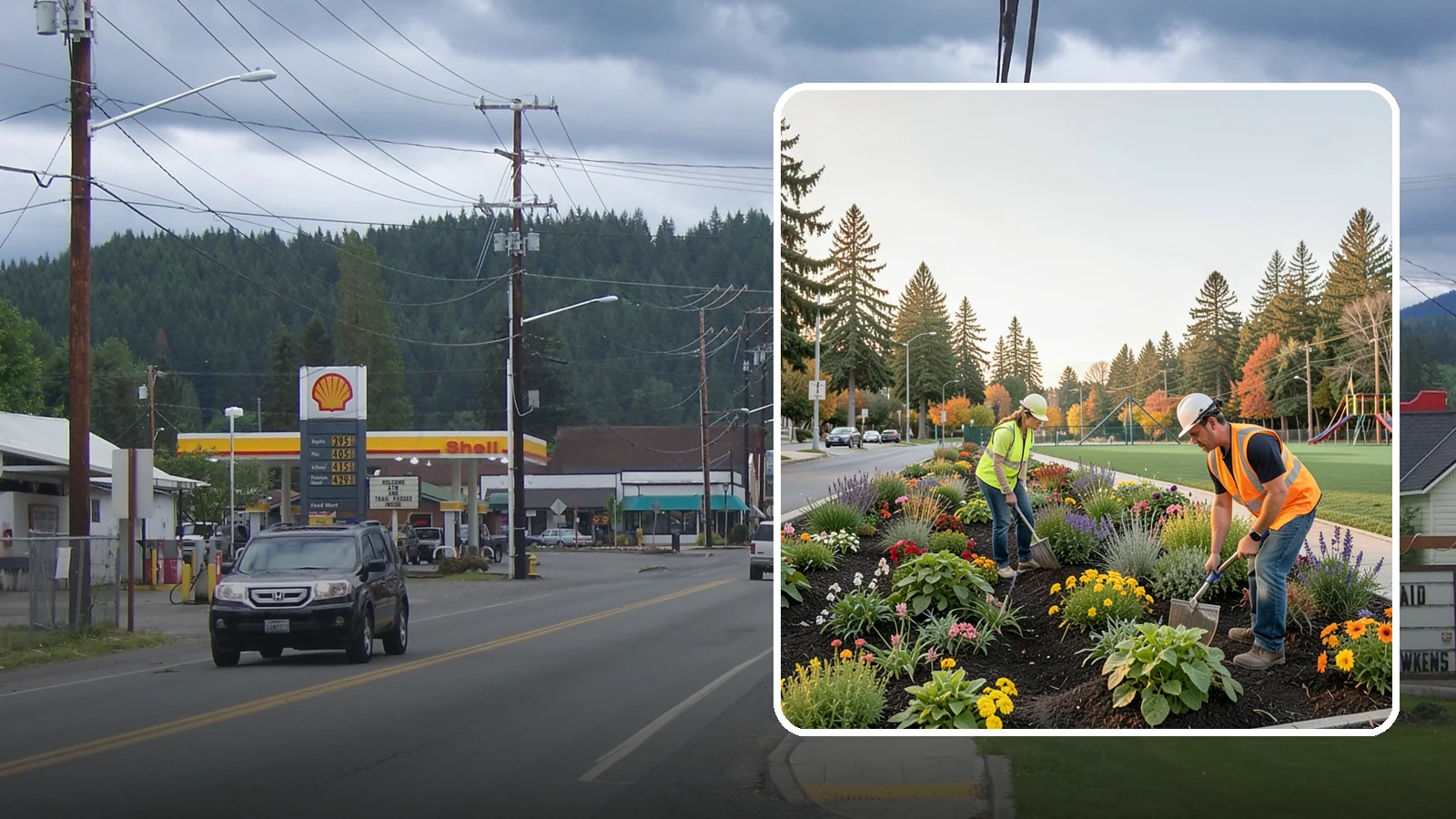 Seasonal Flower Planting in Granite Falls, Snohomish County, WA - Rotating seasonal color displays that keep civic beds and containers vibrant through every season.
