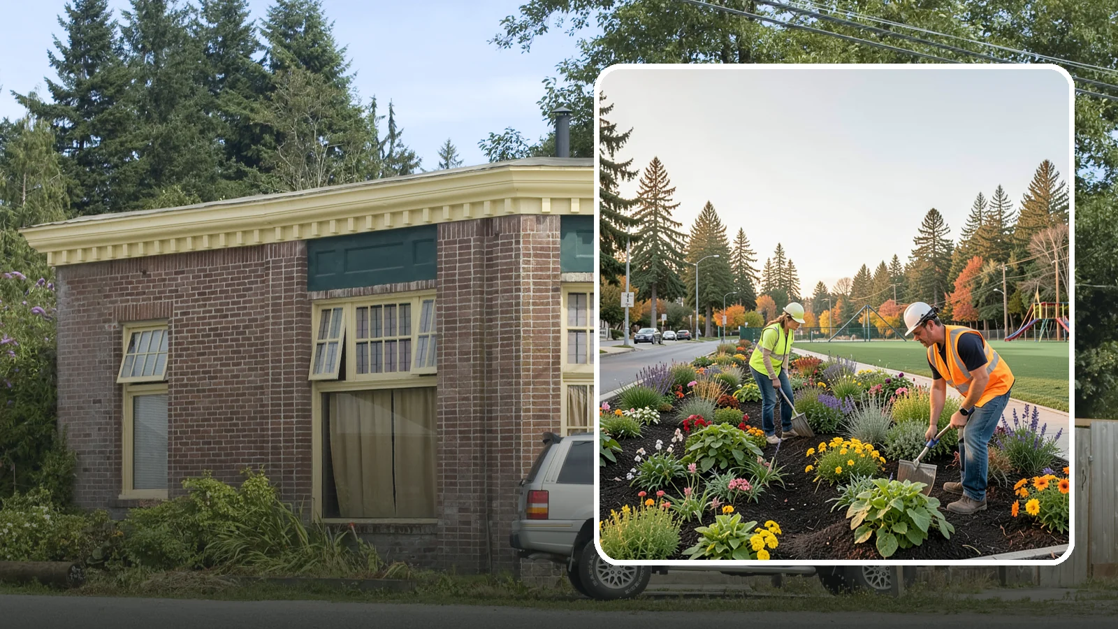 Seasonal Flower Planting in Hamilton, Skagit County, WA - Rotating seasonal color displays that keep civic beds and containers vibrant through every season.