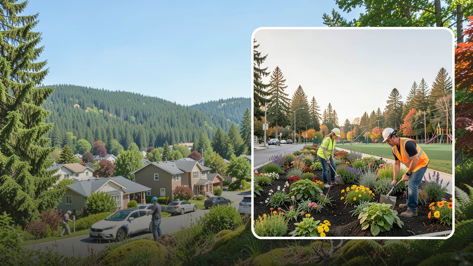 Seasonal Flower Planting in Index, Snohomish County, WA - Rotating seasonal color displays that keep civic beds and containers vibrant through every season.