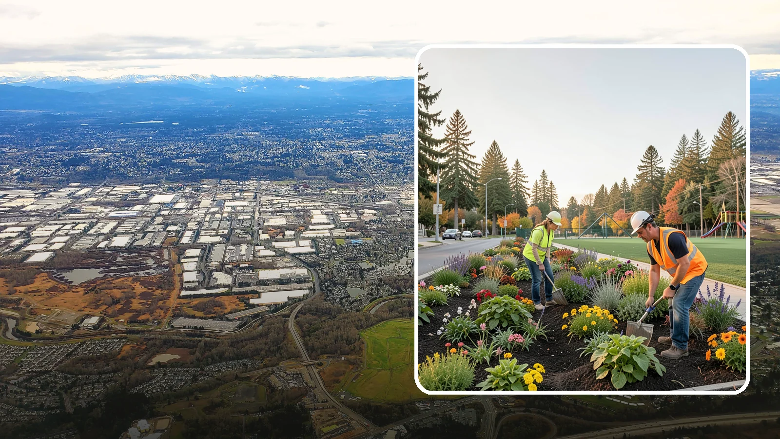 Seasonal Flower Planting in Kent, King County, WA - Rotating seasonal color displays that keep civic beds and containers vibrant through every season.