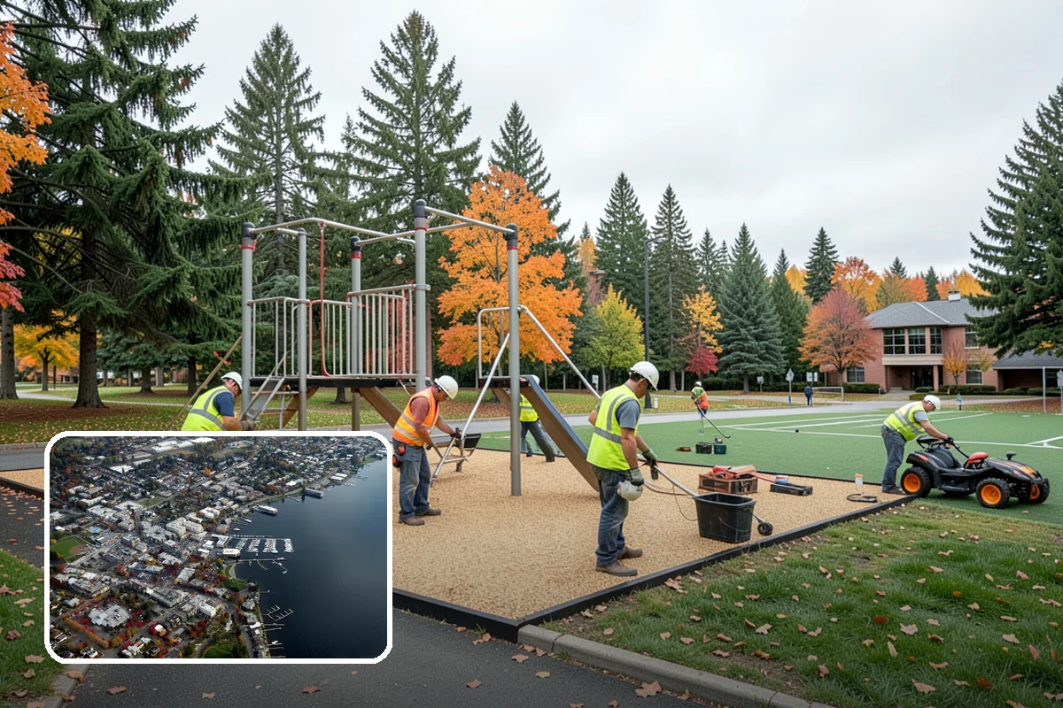 Seasonal Flower Planting in Kirkland, King County, WA - Continuous seasonal color at high-visibility locations